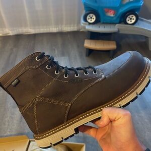 Keen Men's Dark Brown Leather Boots